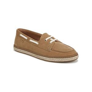 Vionic Bay Boat Shoes Womens 9 Sand Suede Leather Slip-on Loafer Comfort EU 40